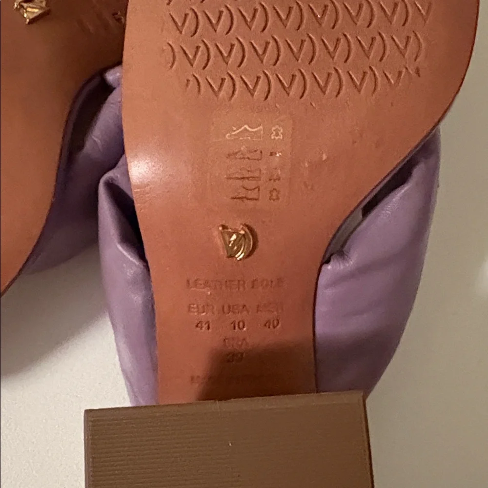 Vicenza Purple Heeled Sandals - Picture 7 of 7